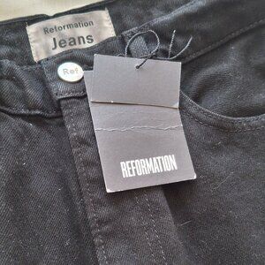 NWT black Reformation High Waisted Flare Jeans